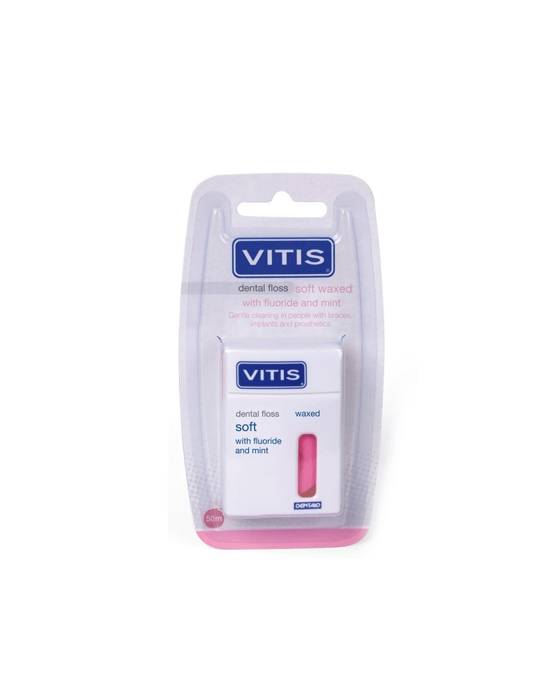 VITIS® Zahnfloss gewachst mit Fluorid + Minze