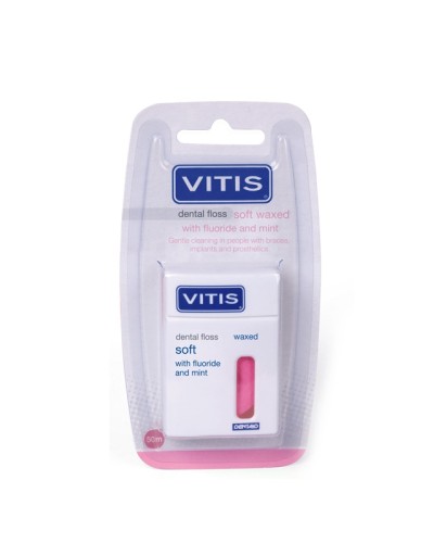 VITIS® Zahnfloss gewachst mit Fluorid + Minze