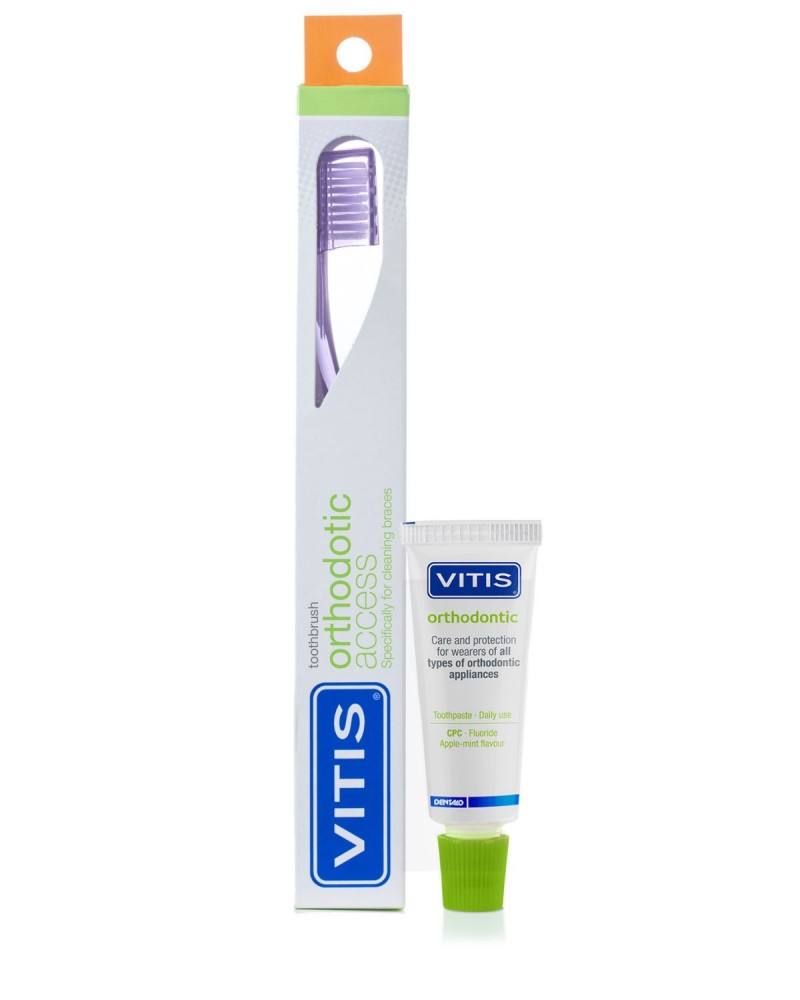 VITIS® orthodontic access zahnbürste in box