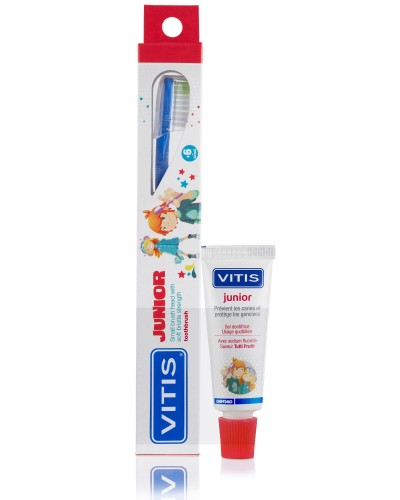 VITIS® Junior Zahnbürste + 15ml Zahnpasta